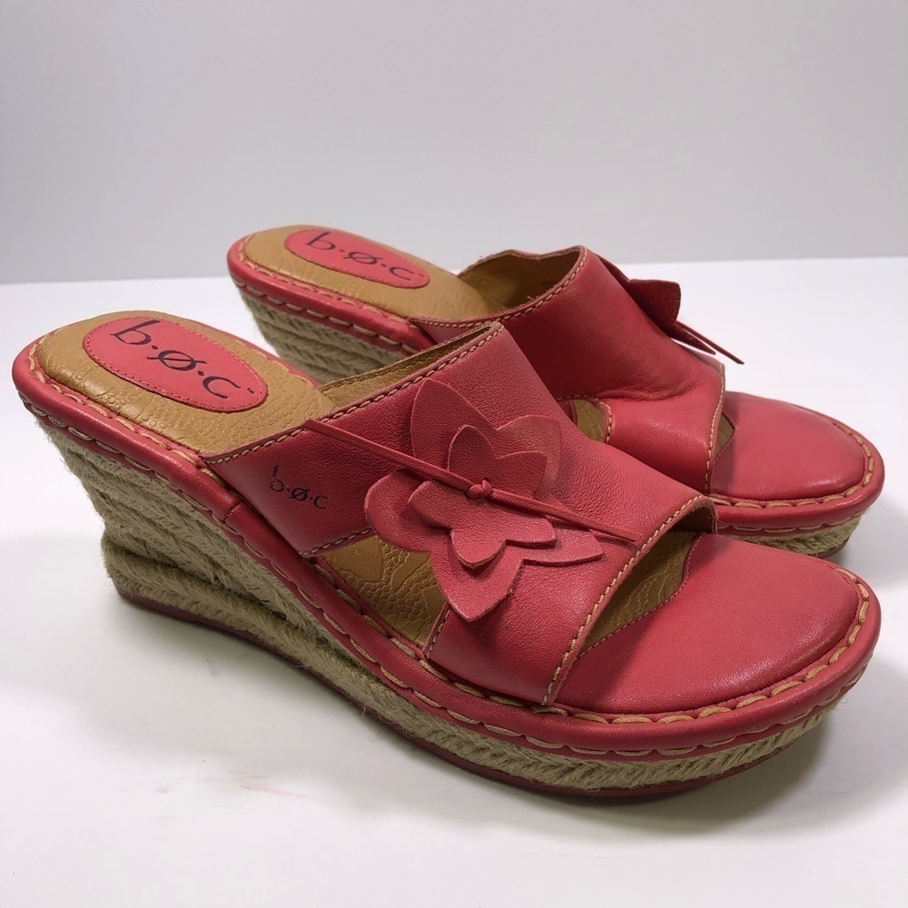 BOC Women’s Pink Flower Wedges - Picture 9 of 9